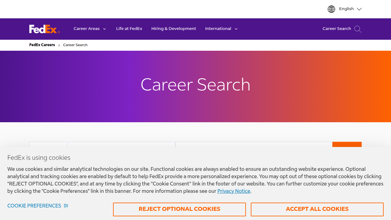 The official FedEx Careers website, the primary and most reliable source for legitimate job openings.