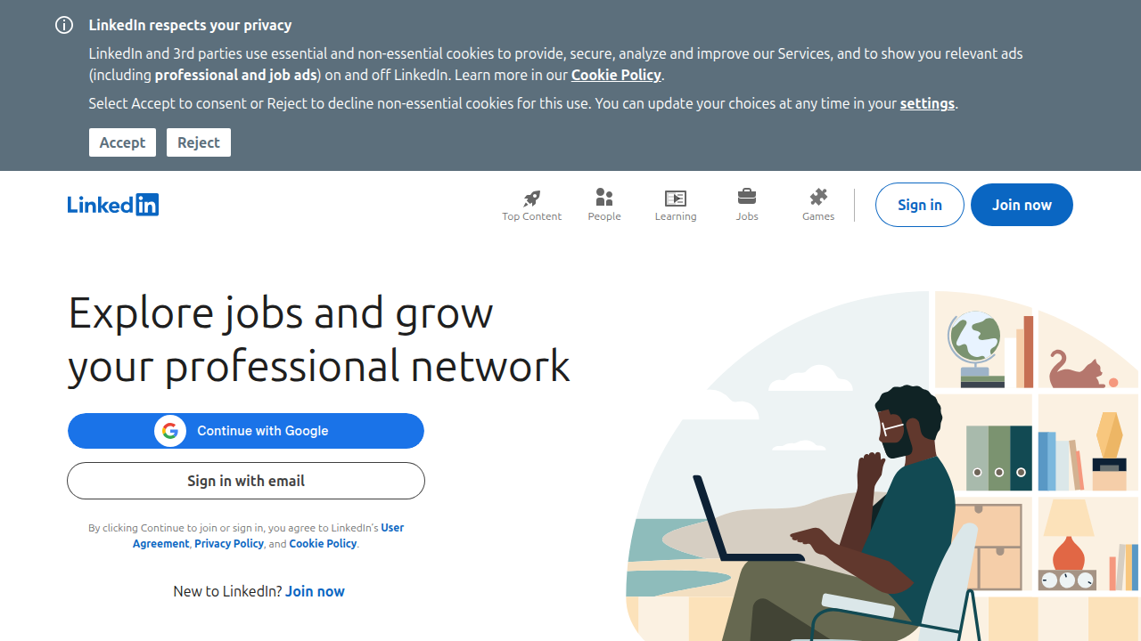A screenshot of a professional LinkedIn profile, demonstrating a well-optimized online presence essential for administrative job seekers.