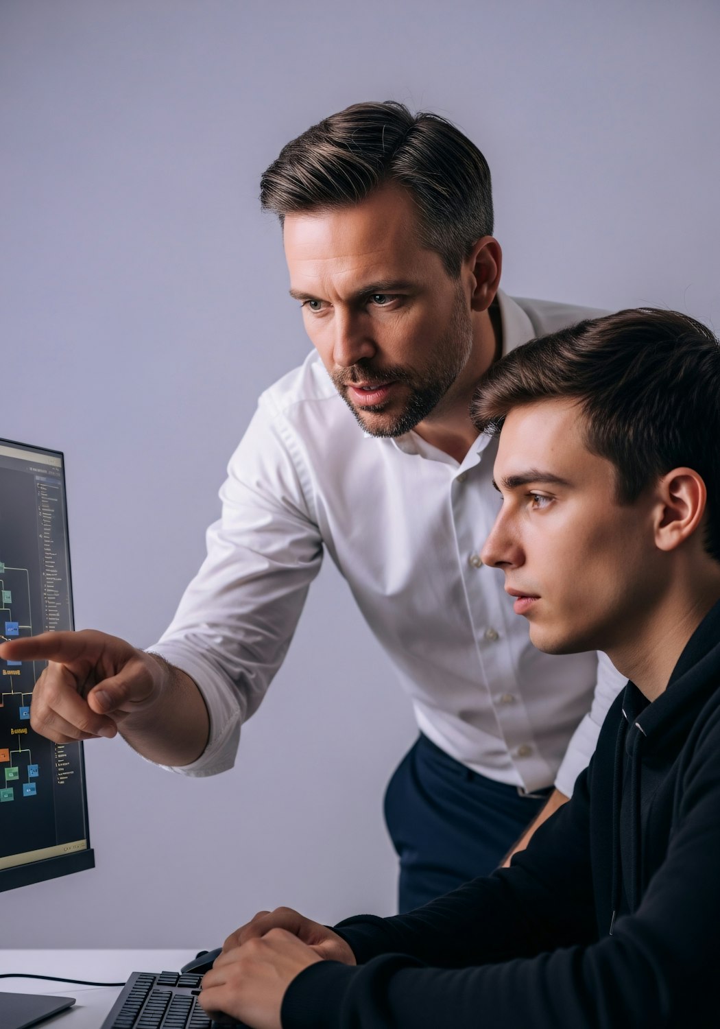 An individual focused on a laptop, symbolizing the continuous learning and skill development essential for succeeding in remote customer service roles.