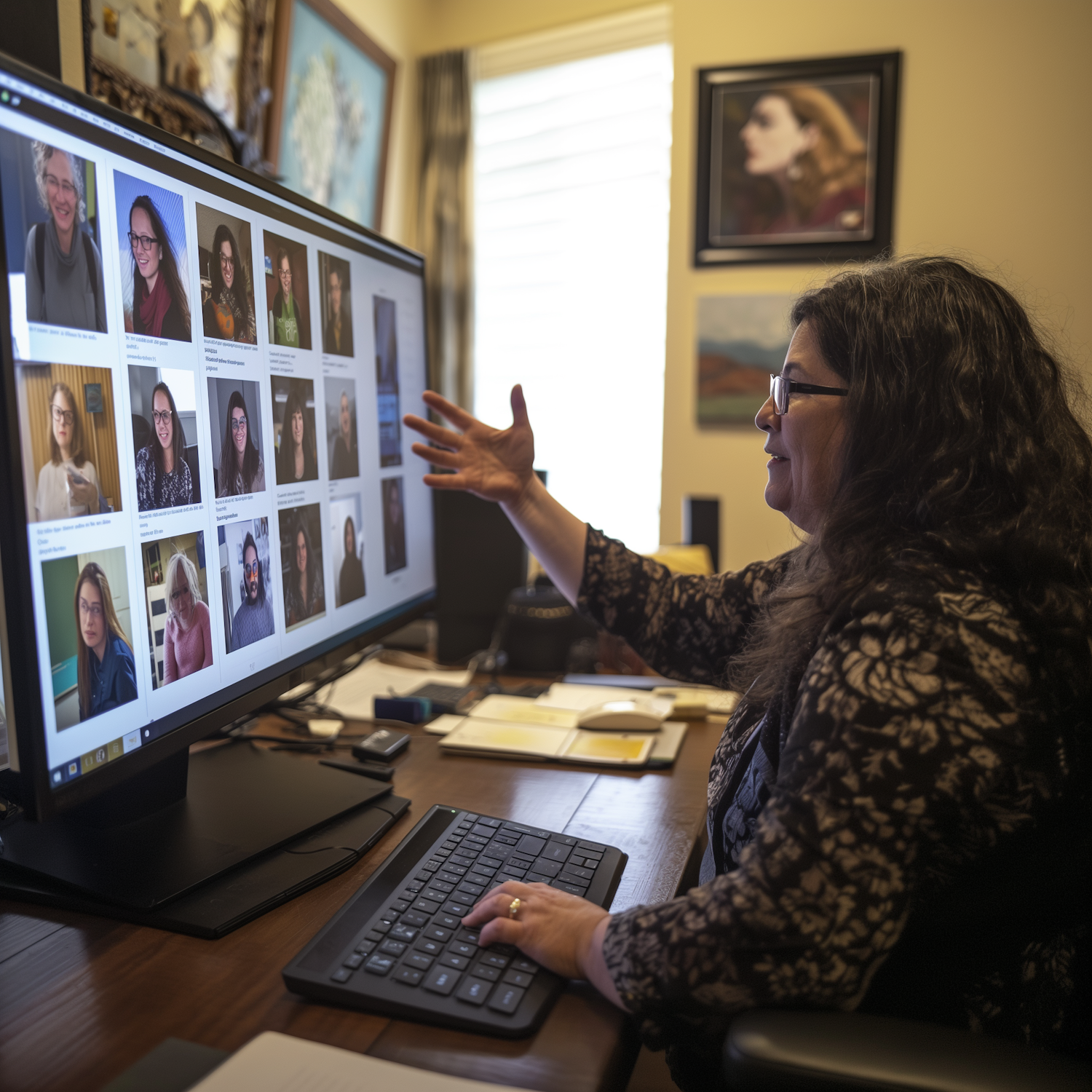 An individual thoughtfully searching for legitimate entry-level remote sales job postings on a laptop, emphasizing a strategic approach.