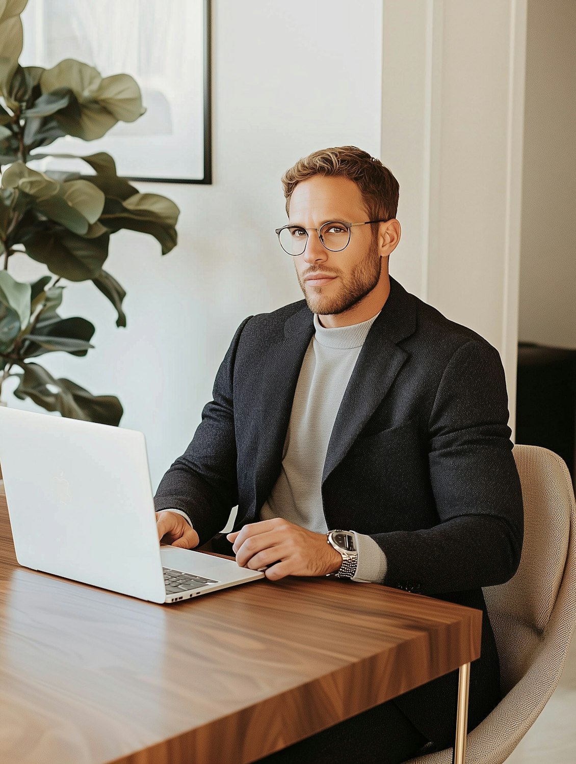 A person focused on their laptop in a home office setting, illustrating the growing prevalence of remote work.